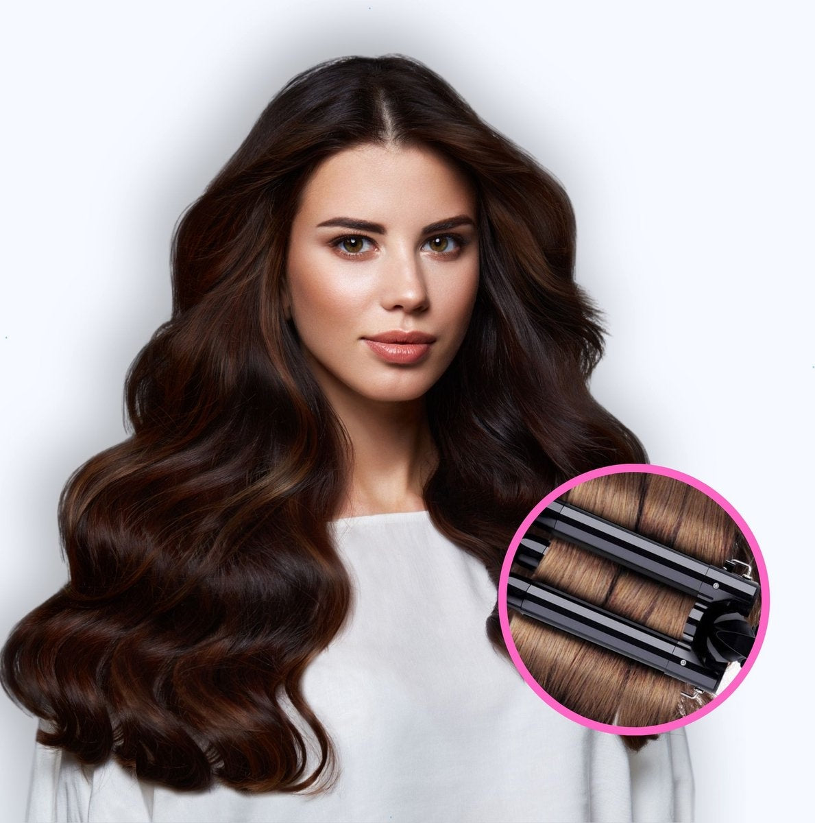 Tenify Wafeltang - Golvenkrultang - 25mm - Waver - Wave Krultang - Beach Waves