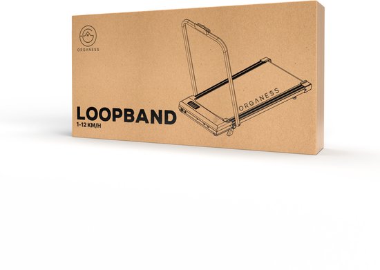 Organess Loopband 1-12km/u – Walking Pad – Loopband Inklapbaar – Wandelband – Met Hellingfunctie – Incl. Tablethouder, Afstandsbediening en App