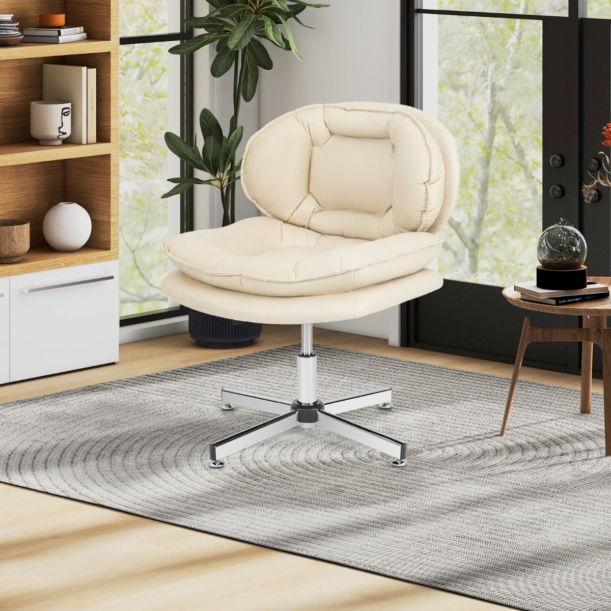 Coast Bureaustoel - ergonomische draaistoel - dubbel gewatteerde rug en zitting - beige