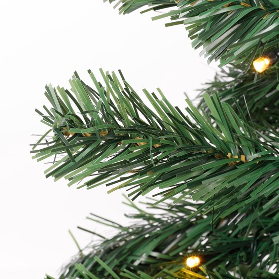 Black Box Trees Norton Kerstbomen en Krans - Led lampen op Batterijen - PVC - 45x90 cm