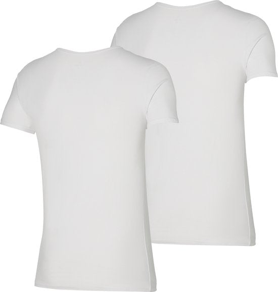 Apollo - XXL - Bamboe T-shirt - 2-pack - Ronde hals - Wit
