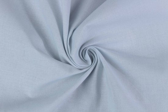 DoubleDry Hoeslaken 100% Natuurlijk Katoen - Tweepersoons 180x200 cm - Zacht & Ademend - Rondom Elastiek - Lichtblauw
