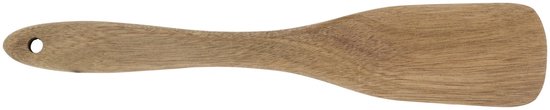 alpina Houten Spatel 30 cm - Acaciahout - Ergonomisch Ontwerp - Geschikt voor Dagelijks Koken en Bakken - Duurzaam en Eenvoudig te Reinigen - Met Ophanghaak - Bruin