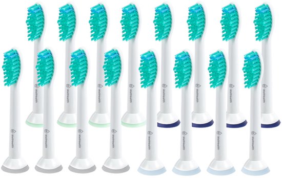Wellhealth - Set van 16 of 32 universele opzetborsteltjes voor je elektrische tandenborstel - Geschikt voor Oral B/Braun - 32 opzetborsteltjes