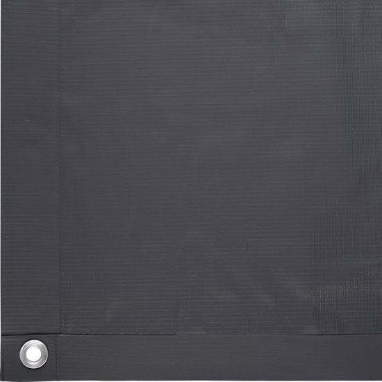 tectake® - balkondoek balkonreling tuinscherm - hoogte 90 cm - 6 meter - zwart - 402706