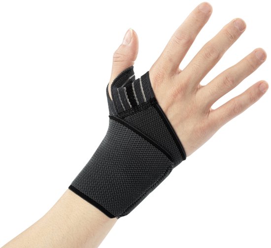 Wellhealth - Knie- of polsbrace voor pijnverlichting en ondersteuning - Kniebrace - S/M - 1 stuk