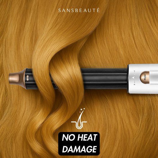 Sansbeauté® 8-in-1 Airstyler met Diffuser - Multistyler - Fohnborstel Kort Haar - Föhnborstel - Haarstyler - Haardroger - Warmteborstel - Krulborstel - Krultang - Stijlborstel - Roterende Kabel