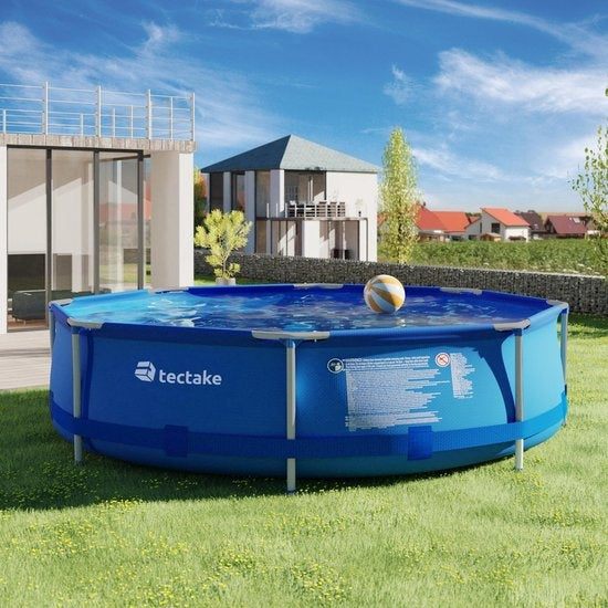 tectake - Zwembad rond met filterpomp Ø 360 x 76 cm