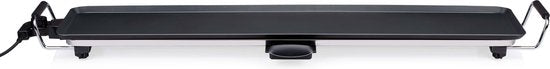 alpina Teppanyaki Bakplaat XXL - Bakplaat - 100x20cm - 2000W - Regelbare Thermostaat - Anti-Aanbaklaag - Zwart