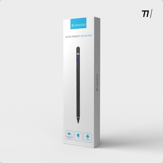 Tikkens Active Stylus Pen voor Alle Schermen - USB 2.0 - Zwart - 6.1x2.1x21.2 cm