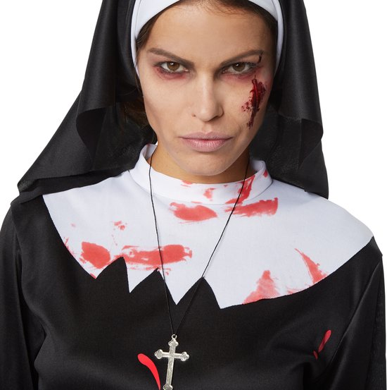 Dressforfun Griezelige non - XL - Verkleedkleding carnaval - Halloween - Verkleden - Feestkleding - Carnavalskleding - Feest - Partykleding