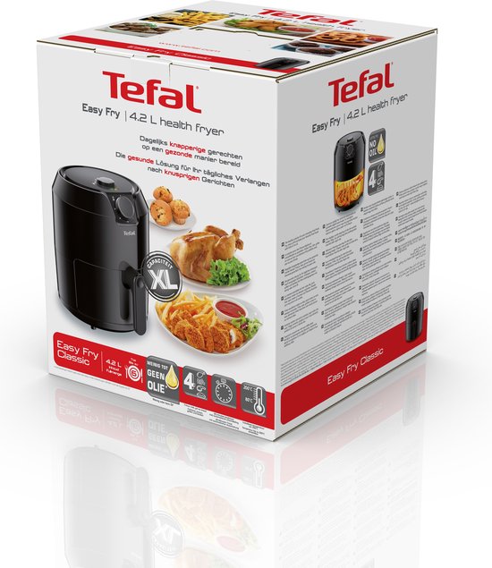 Tefal Easy Fry Classic EY2018 friteuse Uniek 4,2 L Autonoom 1500 W Heteluchtfriteuse Zwart