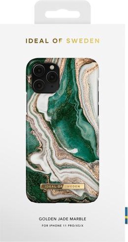 iDeal of Sweden iPhone 11 Pro Backcover hoesje - Golden Jade Marble