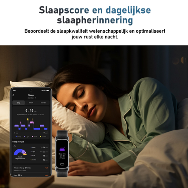 Fittek GTL1 Smartwatch - Zwart - 24/7 Gezondheidsmonitoring - 7 Dagen Batterijduur
