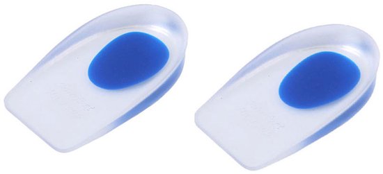 Wellhealth - Comfortabele hielspoorkussens voor extra ondersteuning - Heren - 2 paar