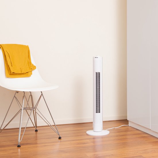 Tristar Torenventilator – Timer tot 120 min – Oscillerend – 3 Snelheden – Stil & Compact – VE‑5900 – Wit