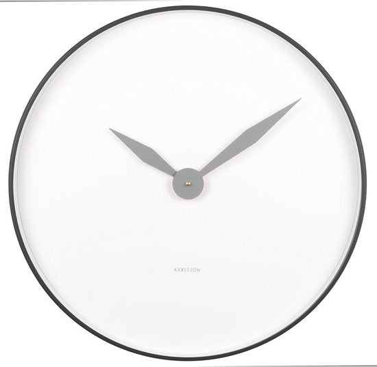 Karlsson Wandklok Albatross - Ø50cm - Wandklok Modern - Zwart
