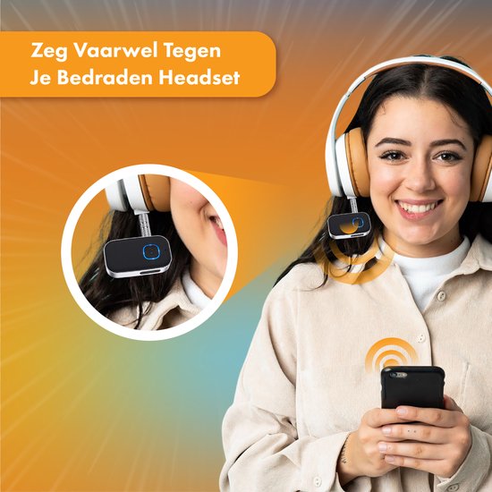 Bluetooth Receiver - 16 uur draadloos - BT 5.0 - 3.5MM AUX - Bluetooth Ontvanger - Bluetooth Receiver Auto