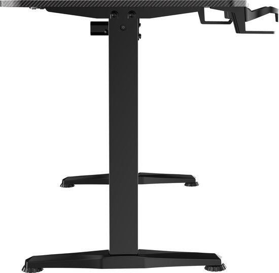 VDD Gaming - Bureau - Game Desk - Zit Sta Bureau - Elektrisch in Hoogte Verstelbaar - Zit-sta Bureau - Game Bureau - Gaming Desk - Computer Tafel - 160 x 75 cm - Zwarte - Maximale hoogte 117 cm