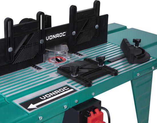 VONROC Freestafel – Universeel – Voor bovenfrezen – bodemplaat tot Ø155mm – tot 1800W vermogen