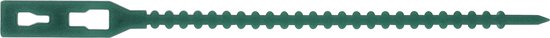 BLACK+DECKER Plantenbinders -100 Stuks Plantenklemmen - Verstelbare Plantenclips - Kunststof - Groen