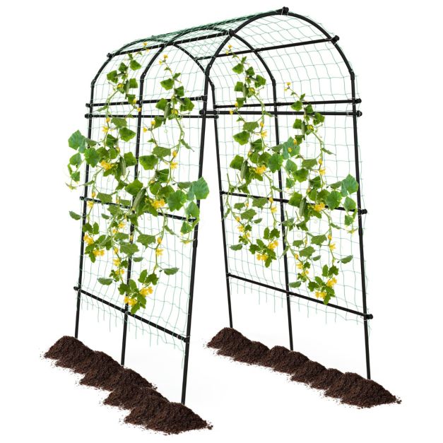 Tuinboog voor Klimplanten – Metalen Rankhulp met PE-Coating – 230 cm Hoog