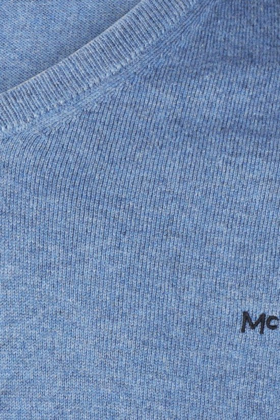 McGregor Trui Merinowol V-Hals Vintage Blauw - Maat XXL - Heren - Pullovers