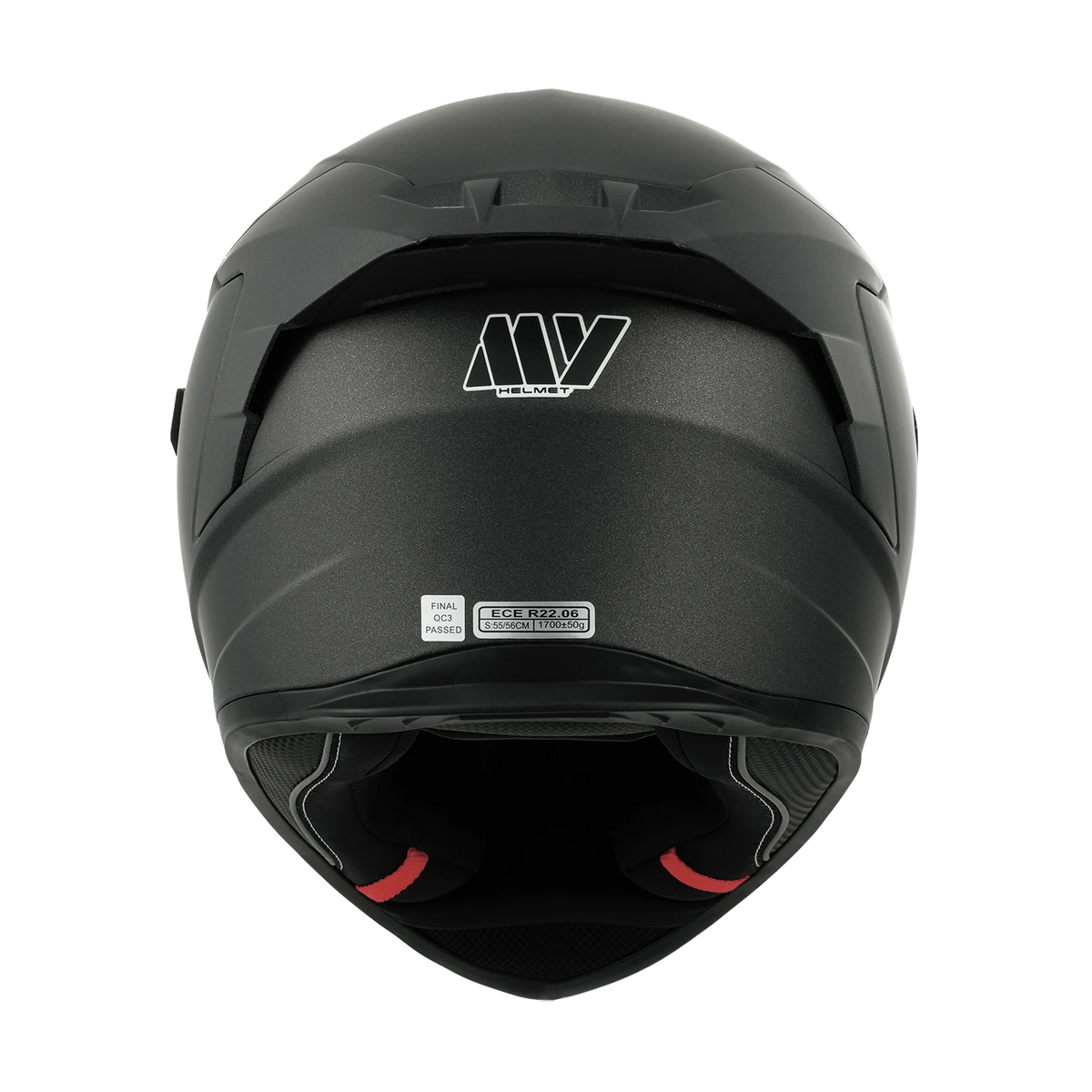 MY Integraalmotorhelm – ECE R 22.06 Gecertificeerd – Maat M – Mat Titane en Zwart – ABS