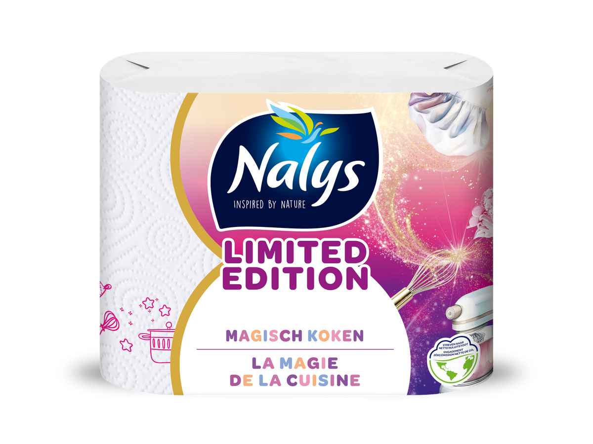 Nalys Keukenpapier Limited Edition - 2-laags - 3 Rollen - Extra Absorberend & Voedselveilig