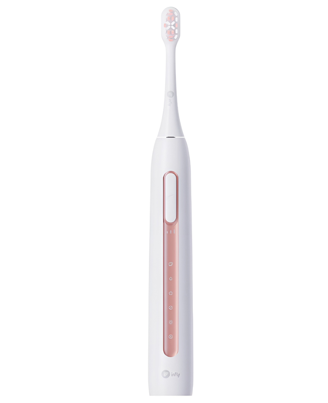 Infly Elektrische Tandenborstel T11B - Wit - 42.000 Bewegingen per Minuut - USB-C Oplaadbaar - 2 Opzetborstels