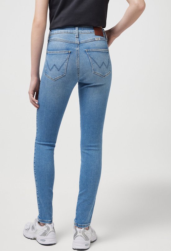 WRANGLER HIGH SKINNY BLUE LOVE SKINNY JEANS-DAMES