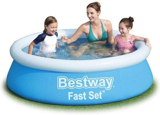 Bestway Kinderzwembad - Ø 183 cm - Model 57392 - Opblaasbare Rand