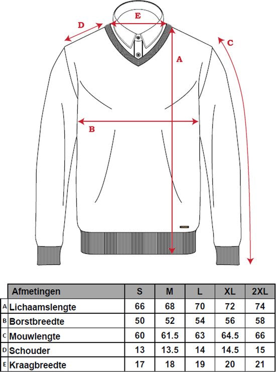 Cappuccino Italia - Heren Trui Mock Pullover - Blauw - Maat XXL