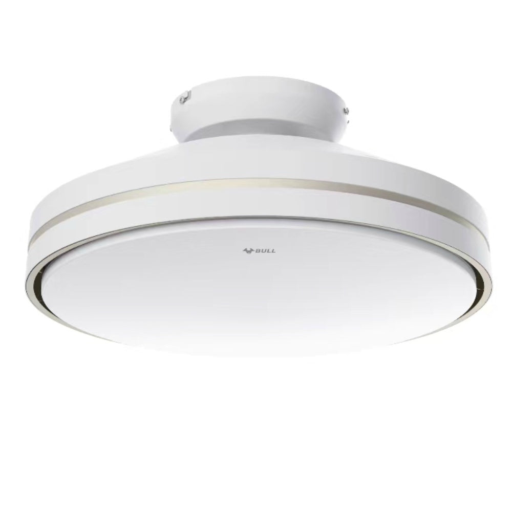 GONEO stille plafondventilator met licht en afstandsbediening, LED, 60 W dimbaar, 6 snelheden, DC, 3 temperatuurkleuren, timer, Ra≥97, geheugen voor slaapkamer, energieklasse E