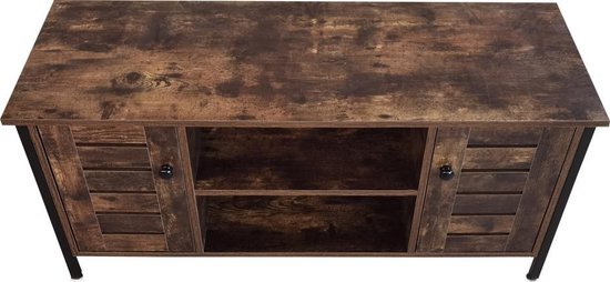 Tv meubel kast Stoer - televisie dressoir industrieel - 110 cm breed