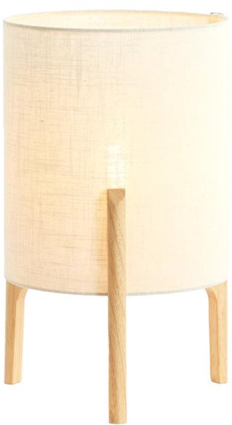 Light & Living Tafellamp Bruin - Hout - Ø28 x 44 cm - E27