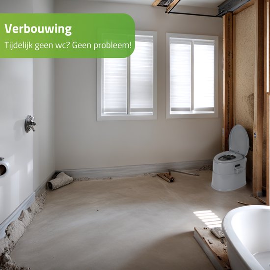 Bo-Camp - Draagbaar toilet deelbaar - 7 Liter - Compact
