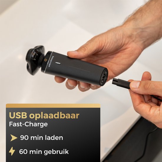 Wellshave 4 in 1 Scheerapparaat Mannen - Met Trimmer & Neustrimmer - Elektrisch Scheerapparaat- Nat en droog - Scheerapparaten - Scheren - Baardtrimmer