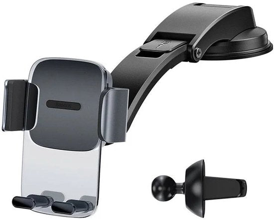 Baseus Telefoonhouder Auto Dashboard/Ventilatierooster Zwart