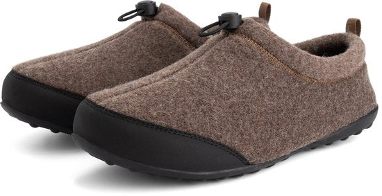Travelin' Back2Home Heren - Pantoffels - Wol - Bruin - maat 45