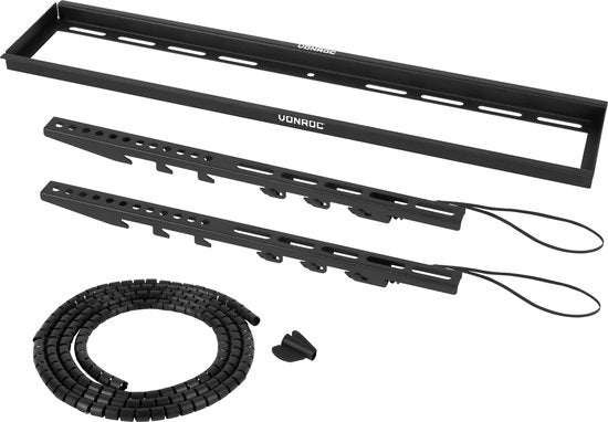 VONROC TV beugel – Vaste TV muurbeugel voor 37 t/m 85 Inch – Universeel tot 60 kg. – Incl. montagematerialen