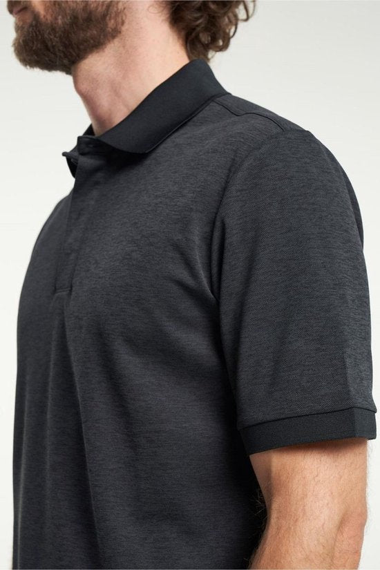Tenson TXlite Melange Polo 465018060 - Zwart - 3XL