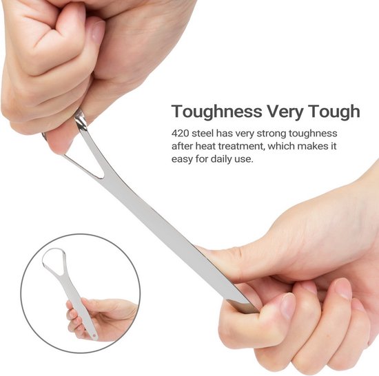 Techvavo® Professionele Tongschraper 3-in-1 Set - Tongreiniger - Ultieme Mondverzorging voor een Frisse Adem