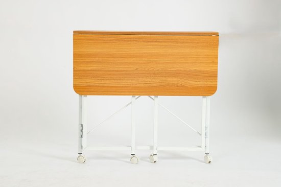 Ceruzo Wandtafel - Opvouwbaar Bureau - 80x40x75 cm - Inklapbaar Tafelblad - Laptoptafel- Wit