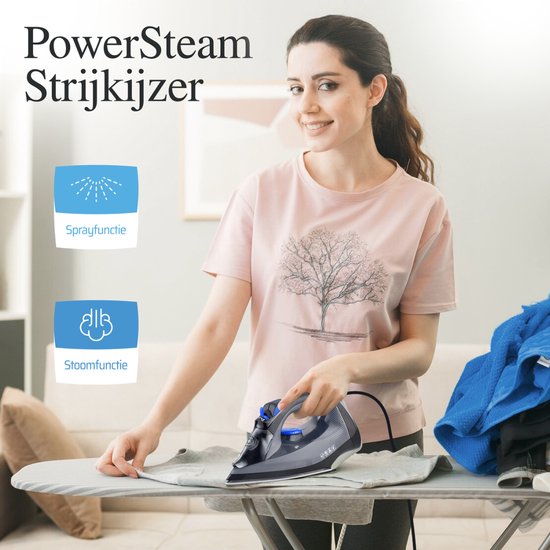 Vaive PowerSteam 2200 Strijkijzer - Stoomstrijkijzer – Iron - stoomstrijkijzers - 2200W – 350 ML Watertank - Stoomstootfunctie