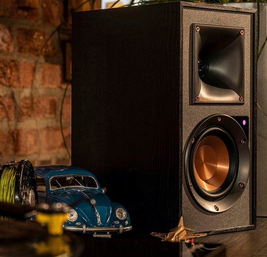 Klipsch R-51PM - Actieve Boekenplank Speakers - Zwart ( Per Paar )
