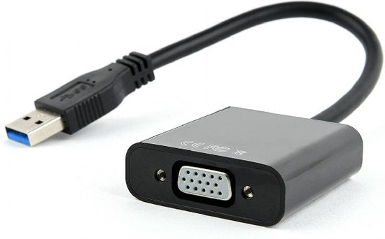 USB 3.0 naar VGA adapter - Full HD 60Hz - Werkt niet op USB 2.0 - 0,20 meter - Zwart