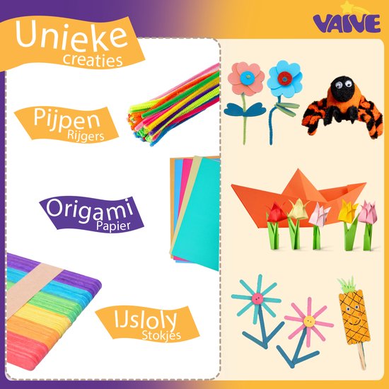 VAIVE Knutselset voor Knutselen Meisjes - Creatief Speelgoed voor Kinderen - Knutselset - Knutselkoffer - Knutselpakketten