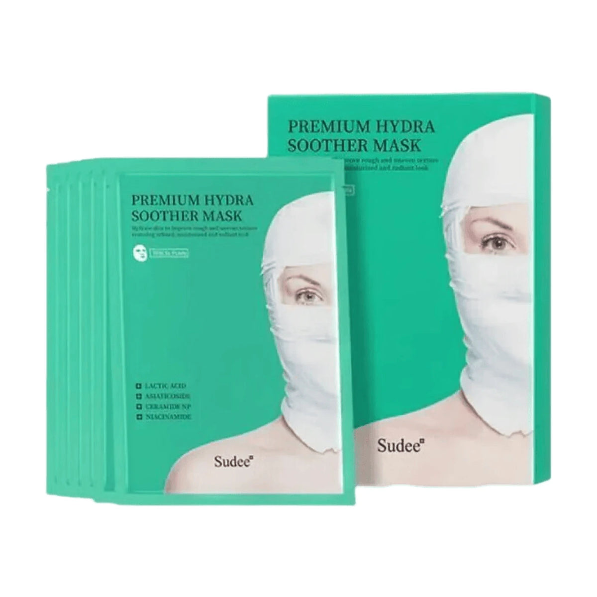 Sudee Premium Hydra Soother Green Bandage Gezichtsmasker - Set van 5 Stuks