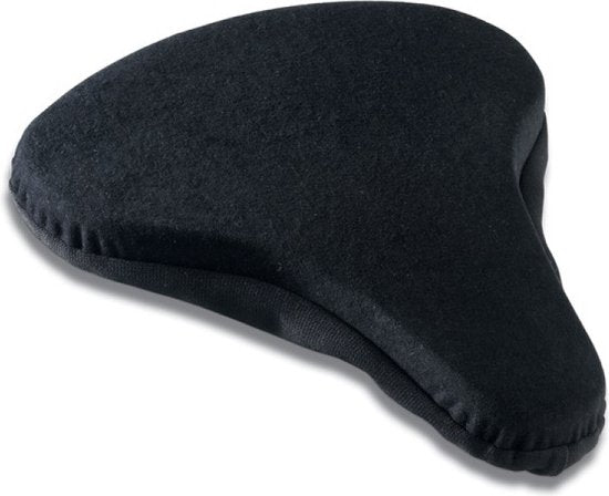 TEMPUR® - Fietszadeldekje - Zwart - 33.5 x 33 x 3 cm - Large - Fietszadelhoes - Comfort - Traagschuim